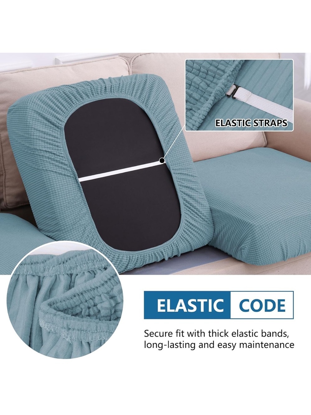 Waterproof Couch Cushion Covers For Pets, Non Slip Sofa Seat Cover - Picture 5 of 9